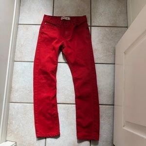 Red Levi Skinny Jeans